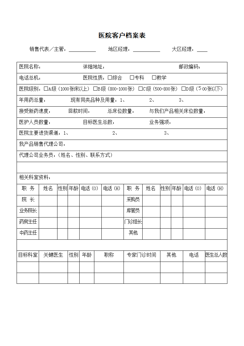 医院客户档案表.docx