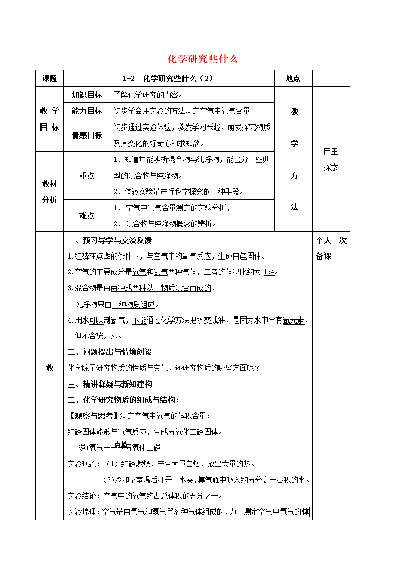 1.2化学研究些什么教案.doc