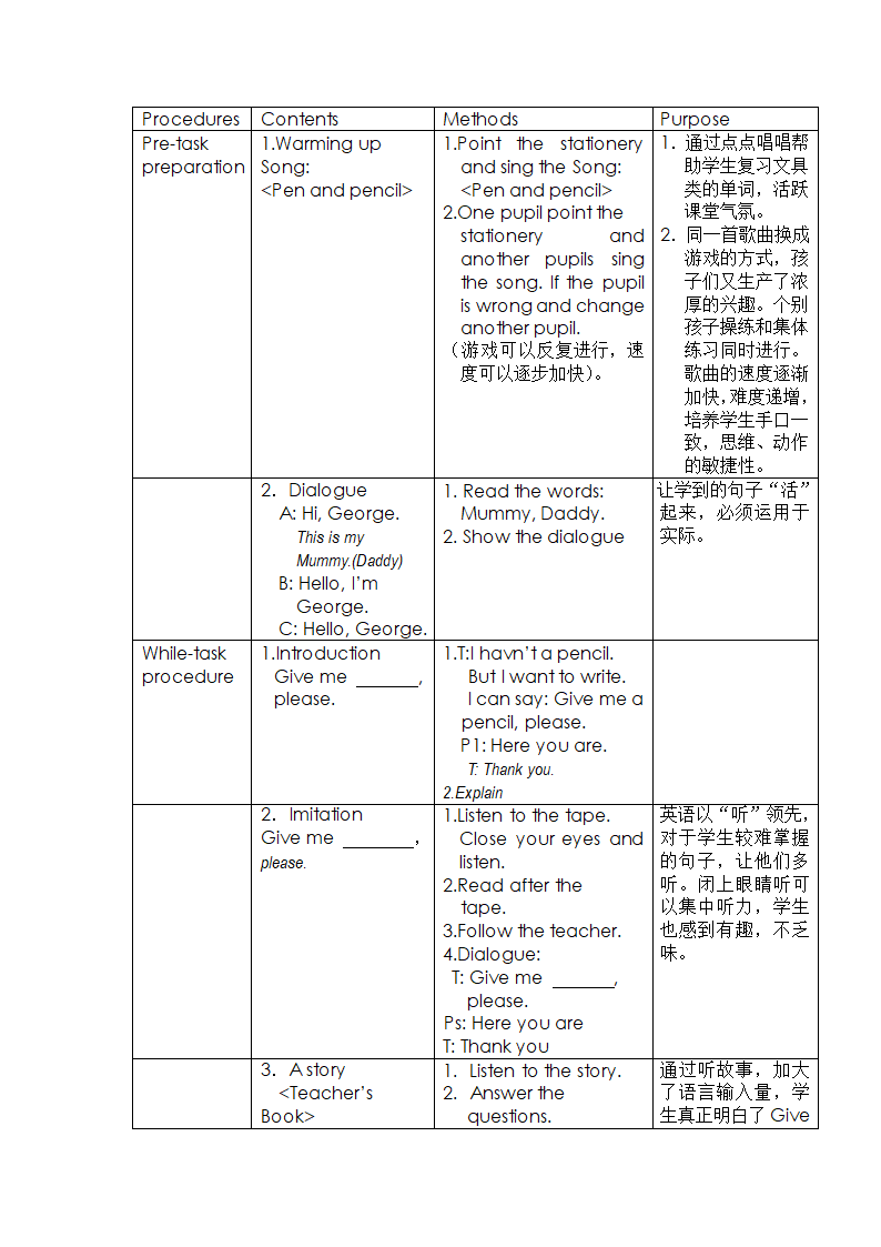 上海版牛津英语一年级上册教案.doc第14页