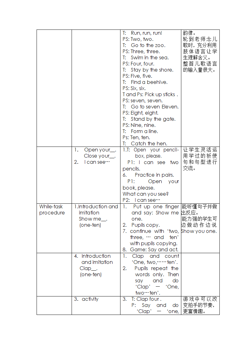 上海版牛津英语一年级上册教案.doc第20页