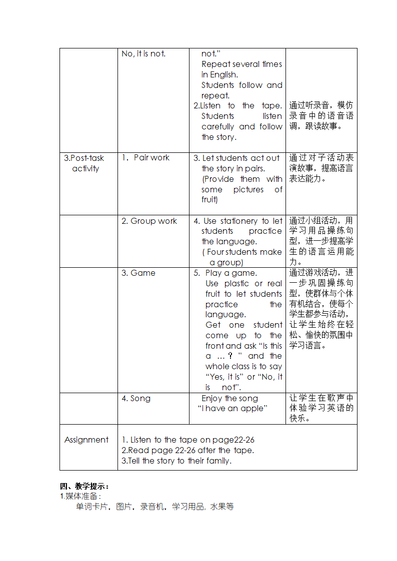 上海版牛津英语一年级上册教案.doc第49页