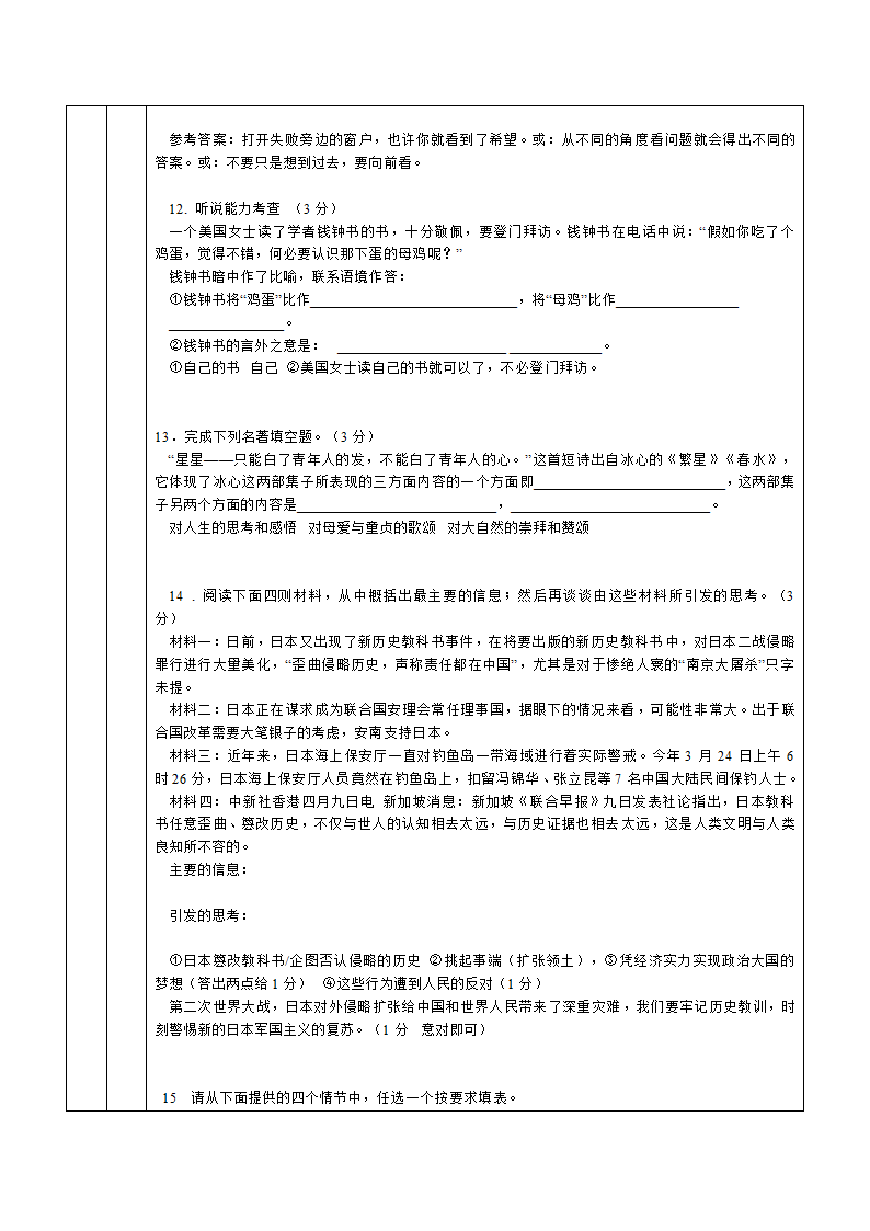 中考语文一对一--开放性试题 排序 阅读2.doc第4页