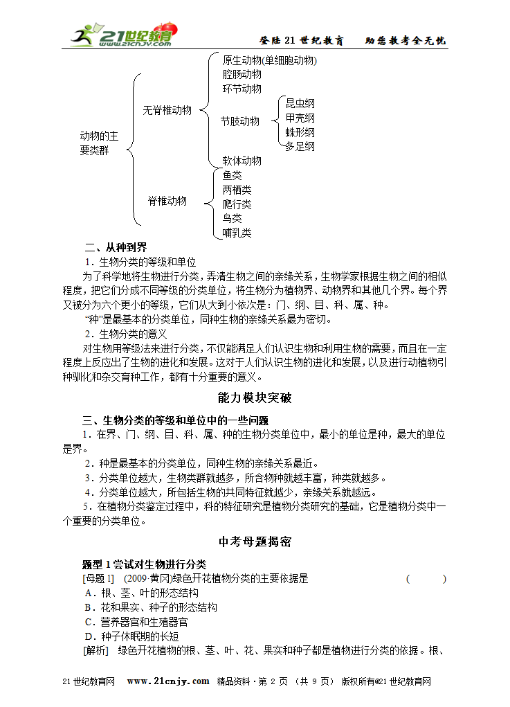 考点24 根据生物的特征进行分类.doc第2页