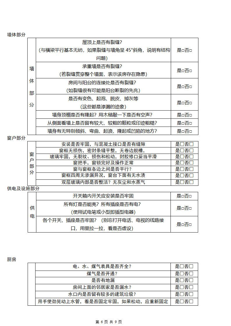 《收房注意事项》及《验房流程明细》.doc第6页