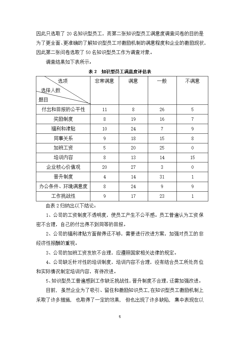 基于知识型员工需求分析的A企业激励机制设计研究.doc第11页