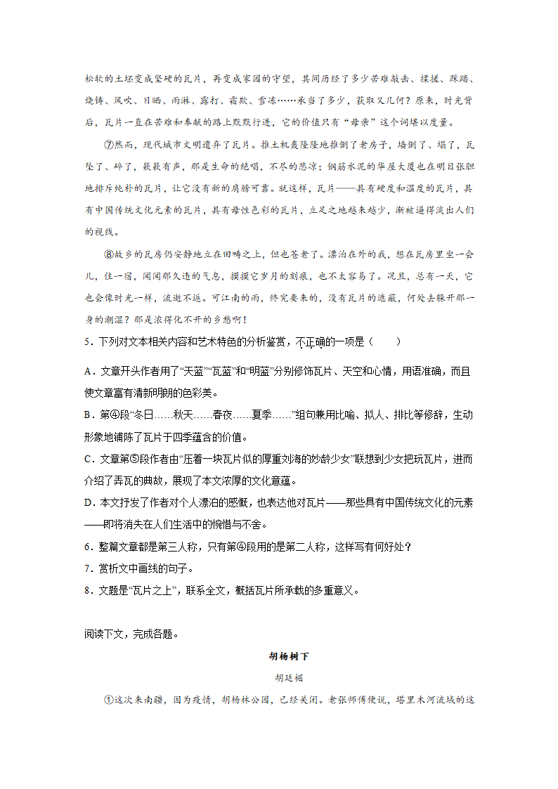 高考语文文学类阅读专项训练（含解析）.doc第6页