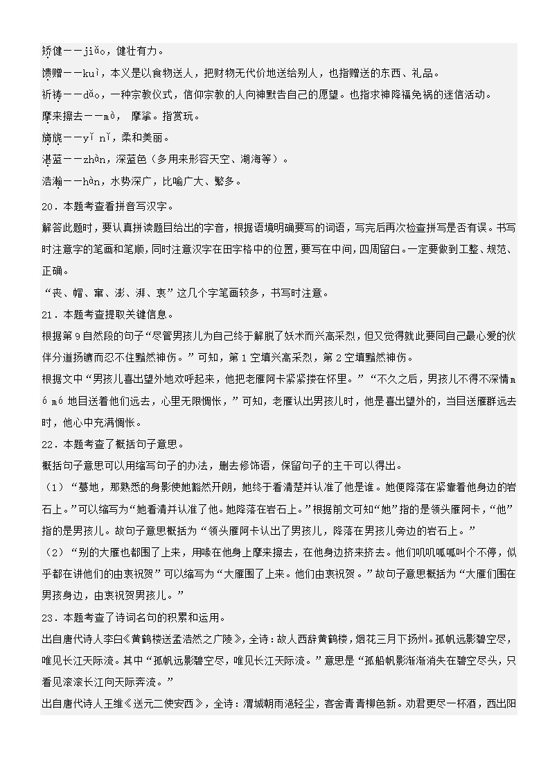 第6课《骑鹅旅行记（节选）》类文阅读（有解析）.doc第12页