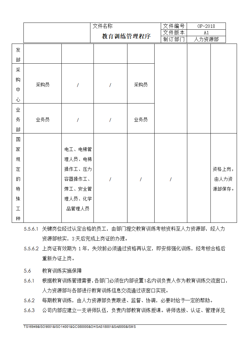 教育训练管理程序.docx第10页