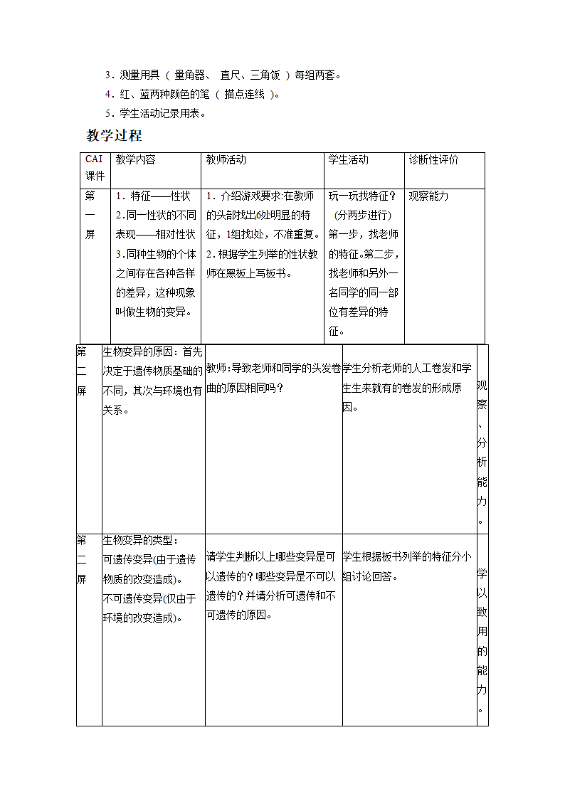 《第四节 生物的变异》教案3.doc第2页