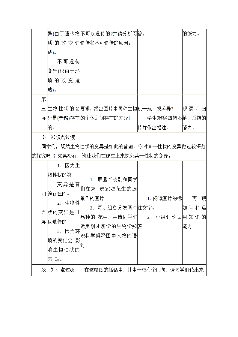 《第五节 生物的变异》教学设计ZY.doc第3页