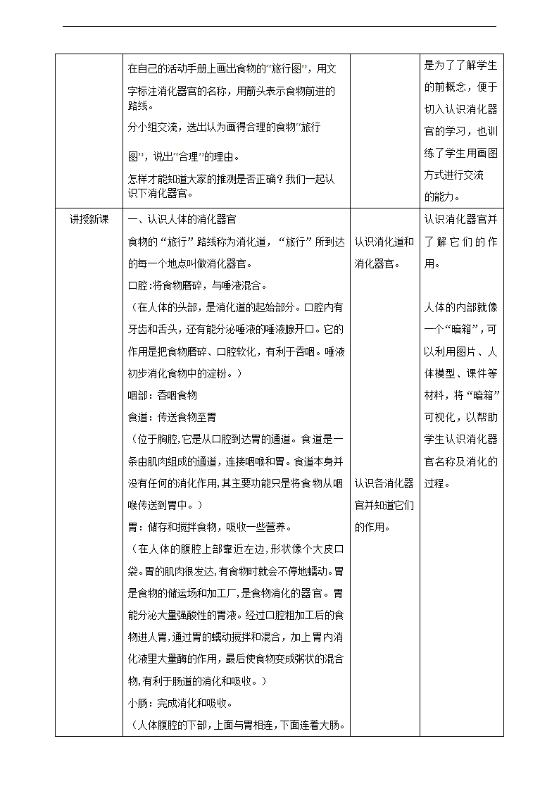 小学科学苏教版三年级上册《5.3 食物的旅行》教案.docx第2页