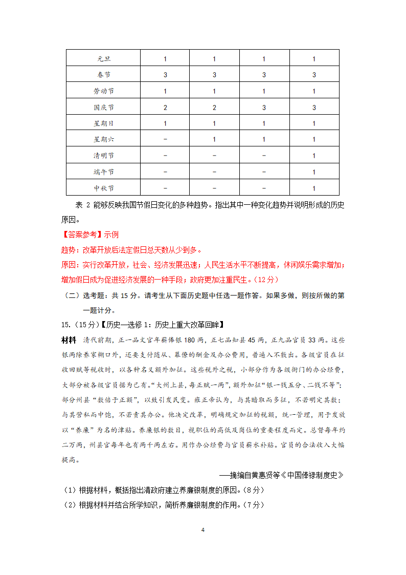 2015年高考文科综合历史全国Ⅱ卷.docx第4页