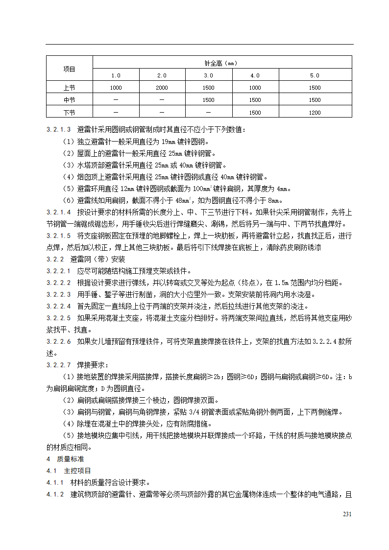 接闪器安装施工工艺标准.doc第2页