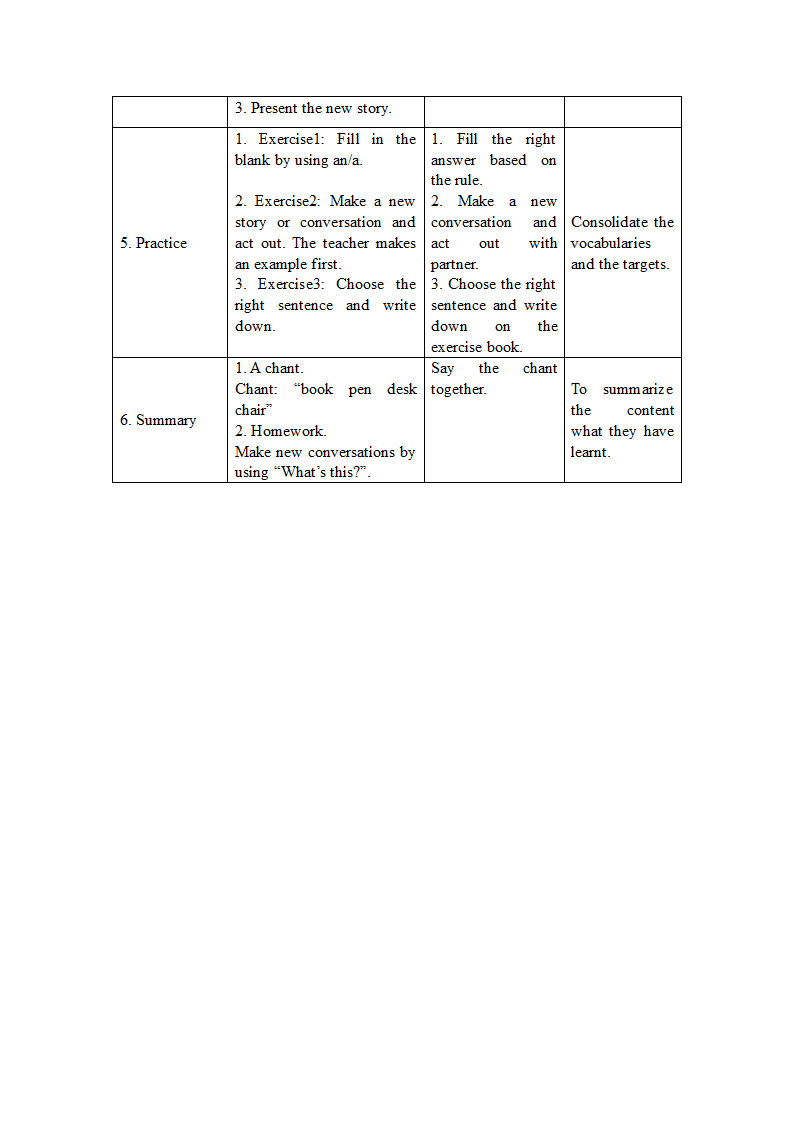 开心学英语三年级下册Unit 2 My classroom-The Second Period 教案.doc第3页