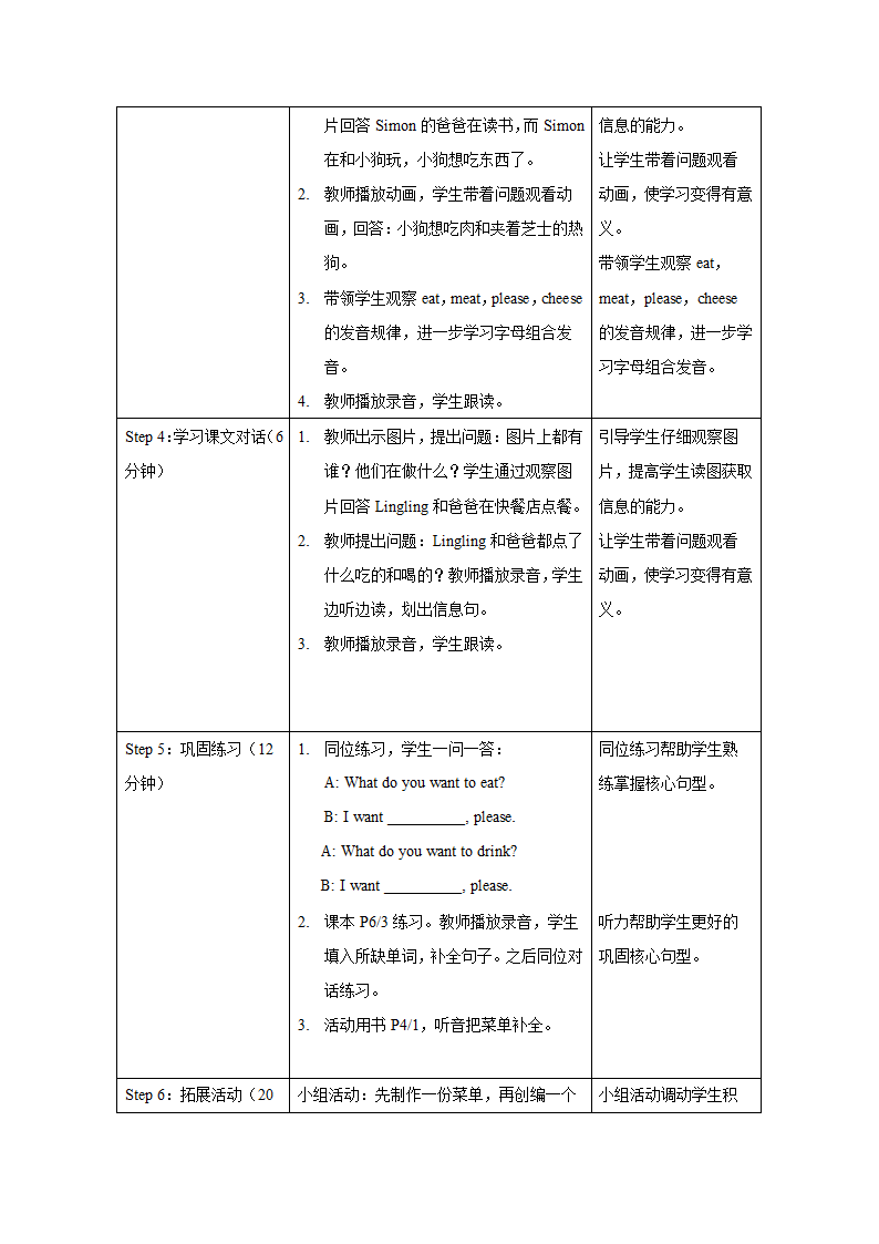 小学英语 外研版（一起） 六年级下册 Module 1 表格式教案.doc第7页