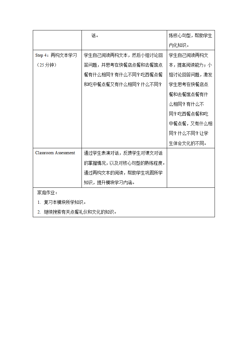 小学英语 外研版（一起） 六年级下册 Module 1 表格式教案.doc第10页