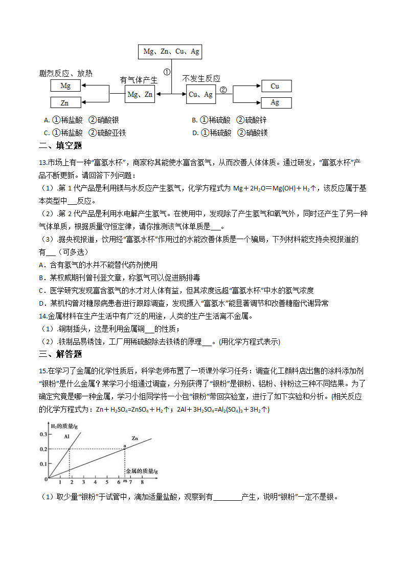 2.2金属的化学性质 同步练习（含解析）.doc第4页