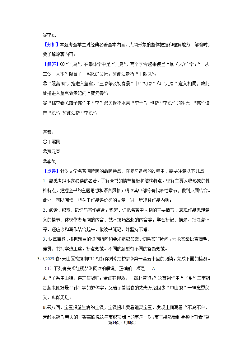 2023年高考语文专题复习之名著（含解析）.doc第14页