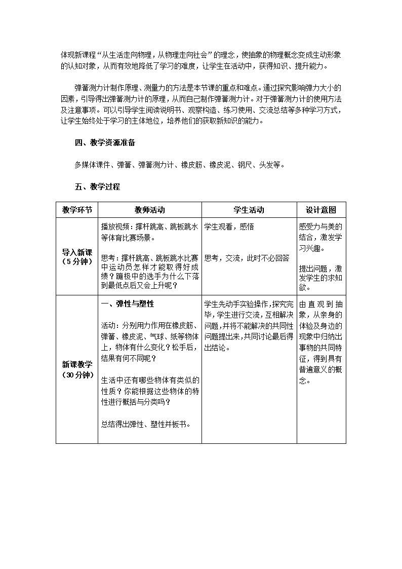 【名师备课】人教版八下物理 7.2 弹力 教学设计+同步测试.doc第2页