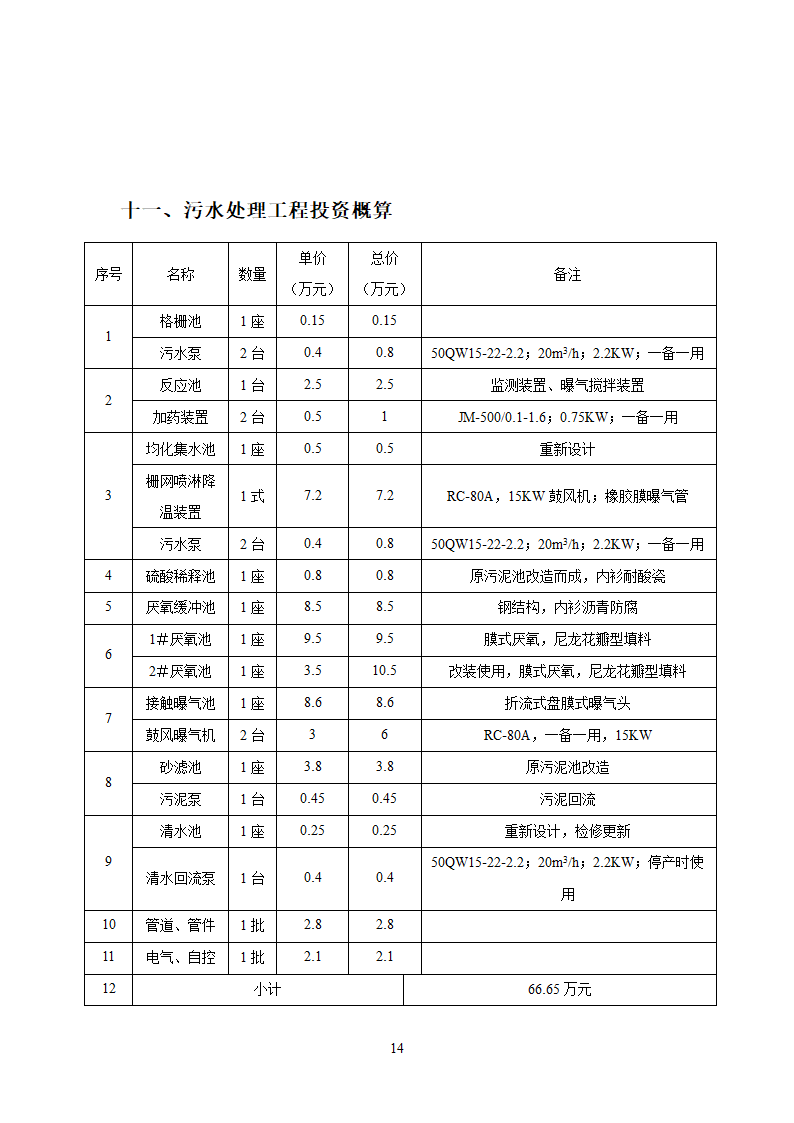 珠江啤酒厂梅州分厂啤酒分装生产污水处理工程工艺技术可行性分析报告.doc第18页