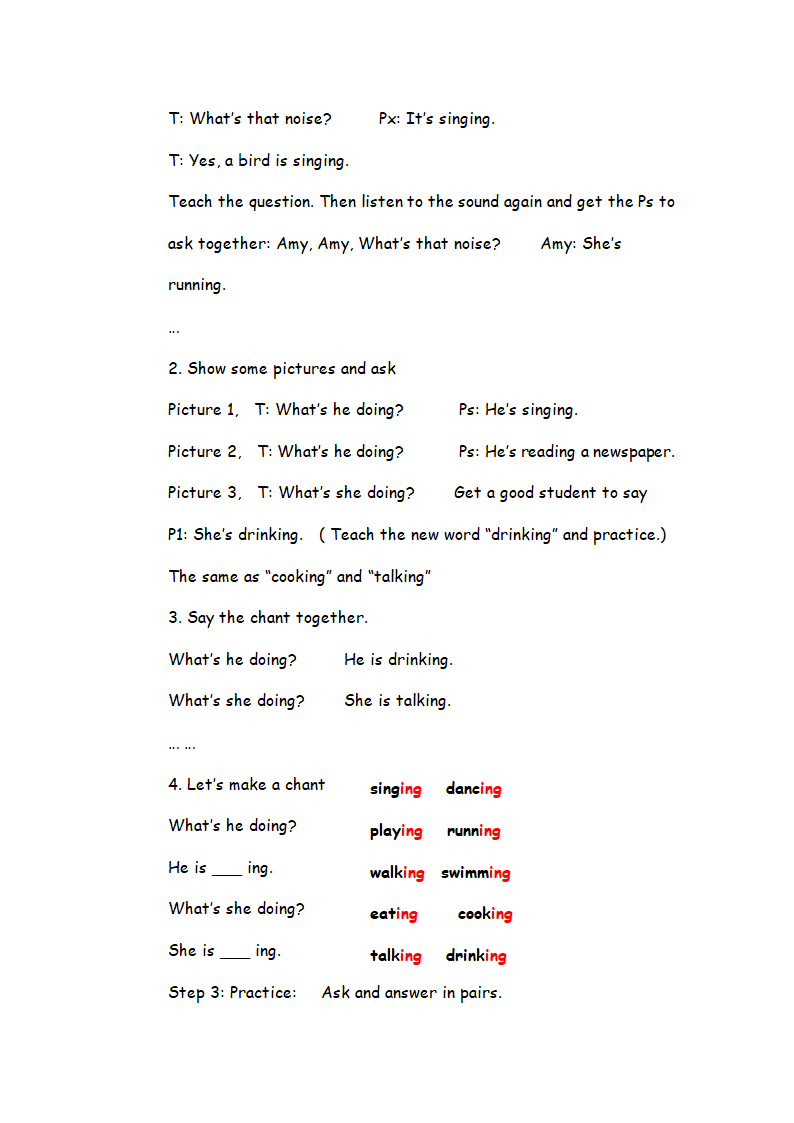 小学英语教科版（广州）四年级下册 Module 3-6 教案.doc第13页