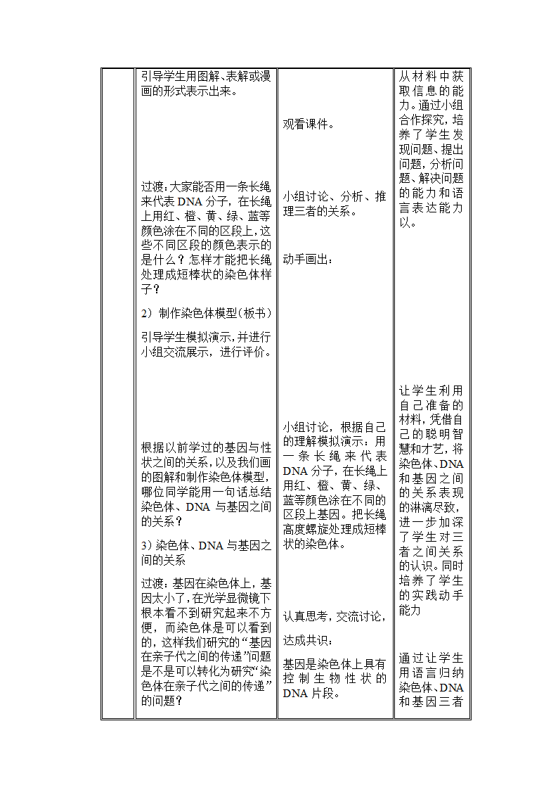 人教版八年级生物下册-7.2.2基因在亲子代间的传递教案.doc第6页