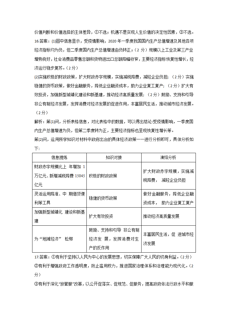 河北省2021年高考政治模拟预测卷（解析版）.doc第13页