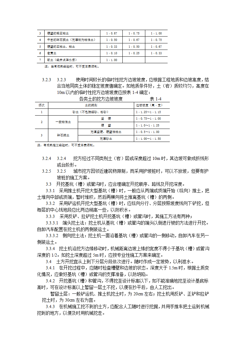 机械挖土工艺标准施工方案.doc第2页