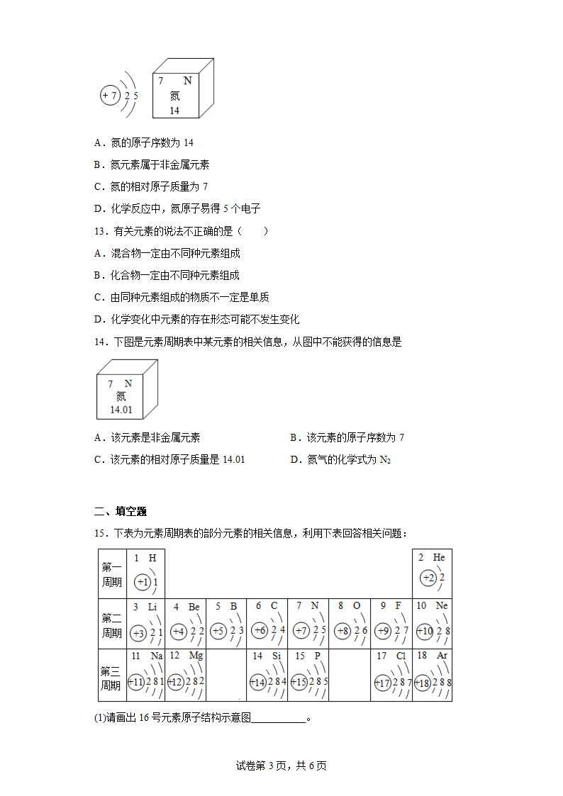 2023年中考化学专题复习训练---化学元素（含解析）.doc第3页