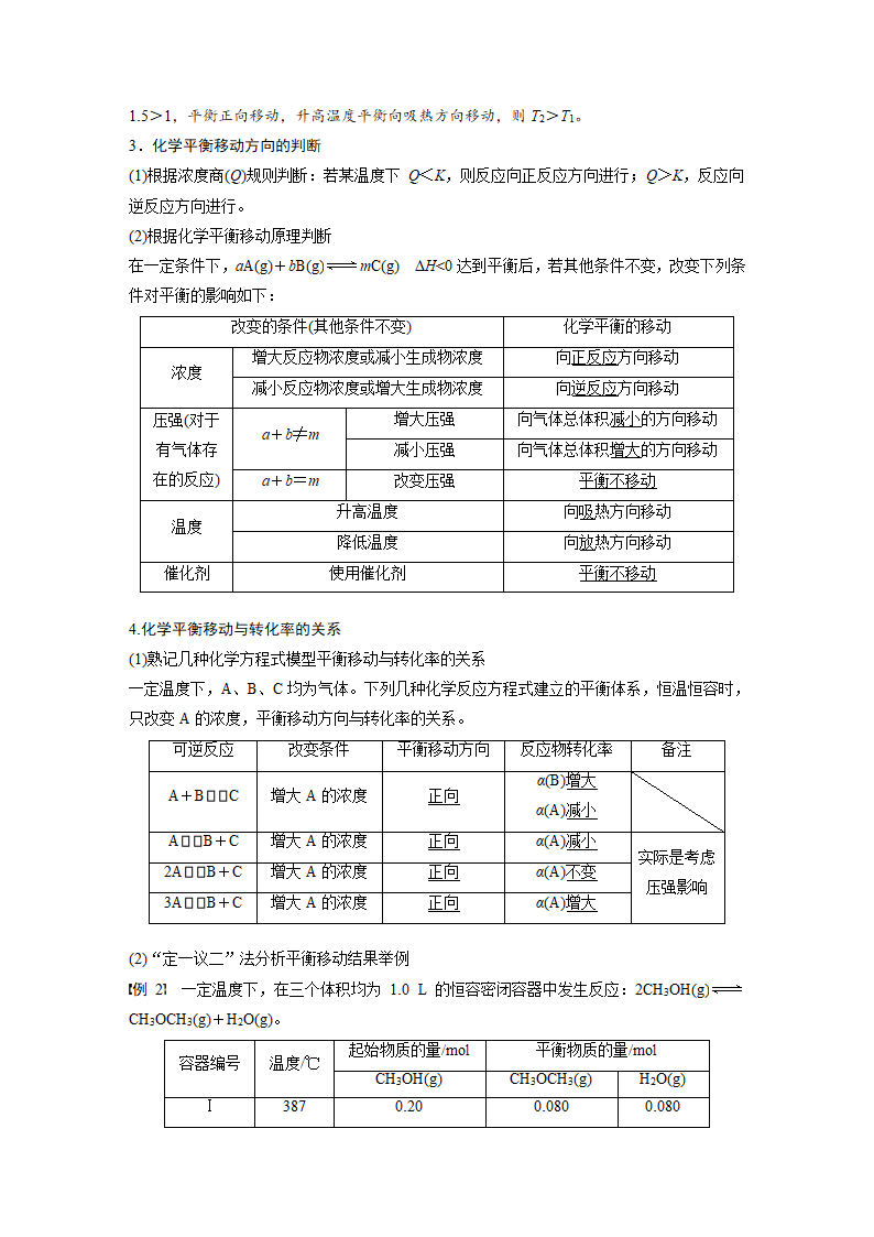 2022年 江苏高考 命题区间八 角度二 化学平衡与平衡移动.doc第2页