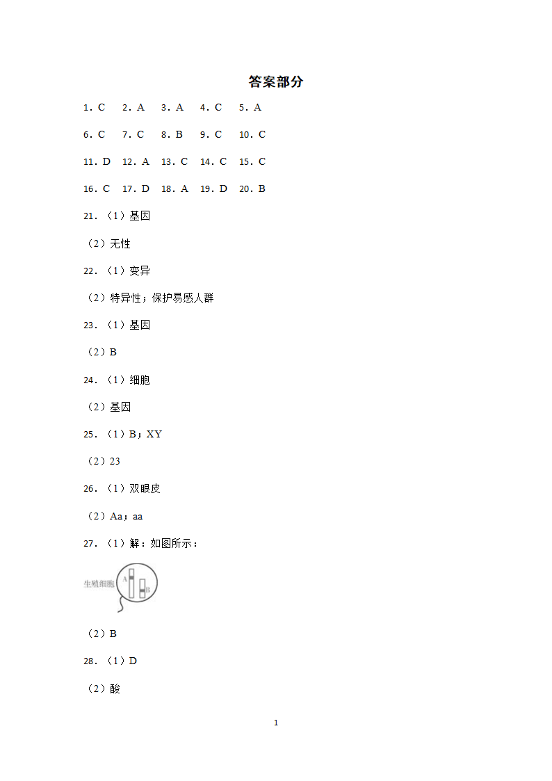 第五章 生物的遗传和变异 质量评估卷（含解析）.doc第12页