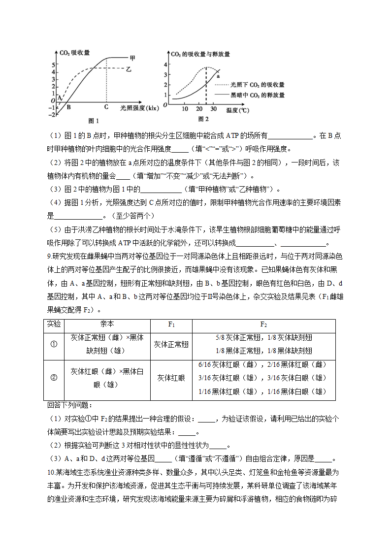 2022届高考生物仿真冲刺卷（全国卷）（2）（word版含解析）.doc第3页