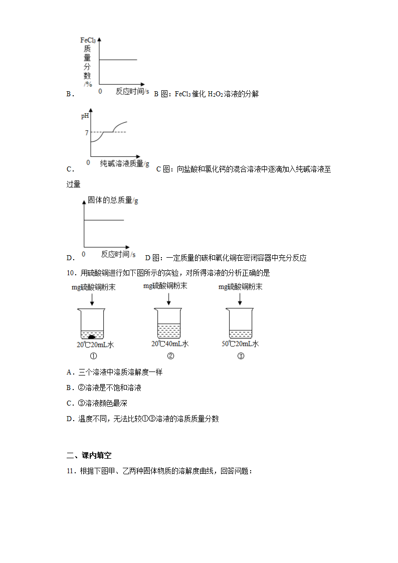 九年级化学人教版下册 9.3溶液的浓度练习（含答案）.doc第3页