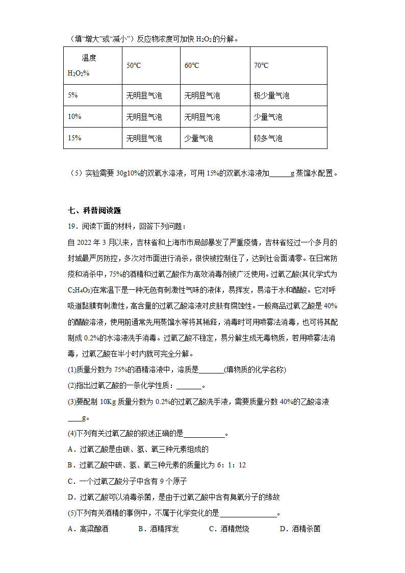 九年级化学人教版下册 9.3溶液的浓度练习（含答案）.doc第10页