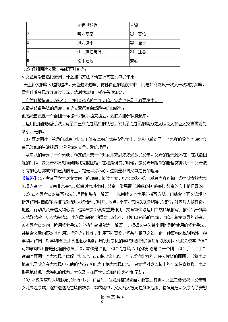 08现代文阅读（记叙文&说明文&议论文&童话）-湖南省长沙市五年（2018-2022）小升初语文卷真题分题型分层汇编.doc第28页