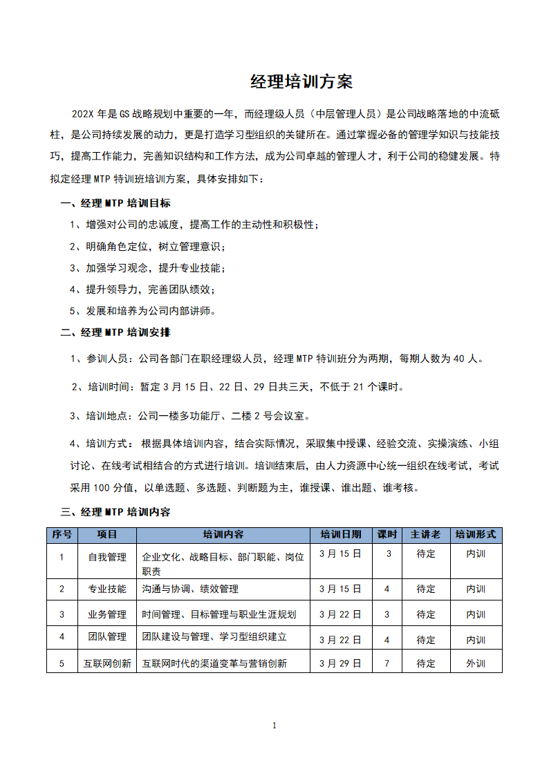 经理培训方案.doc