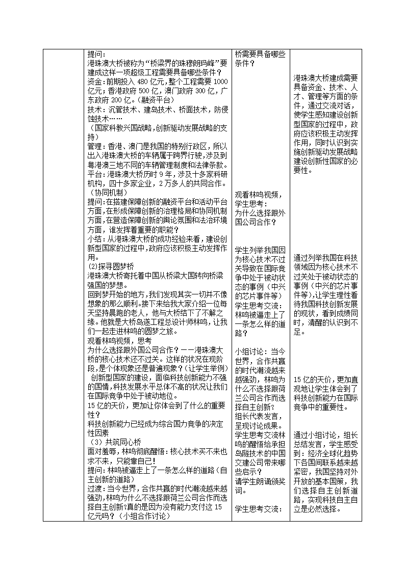 2.2 创新永无止境 表格式教案.doc第2页