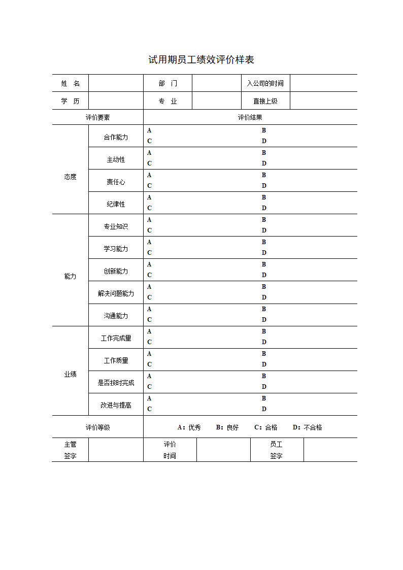 员工绩效评价表范本.docx第26页