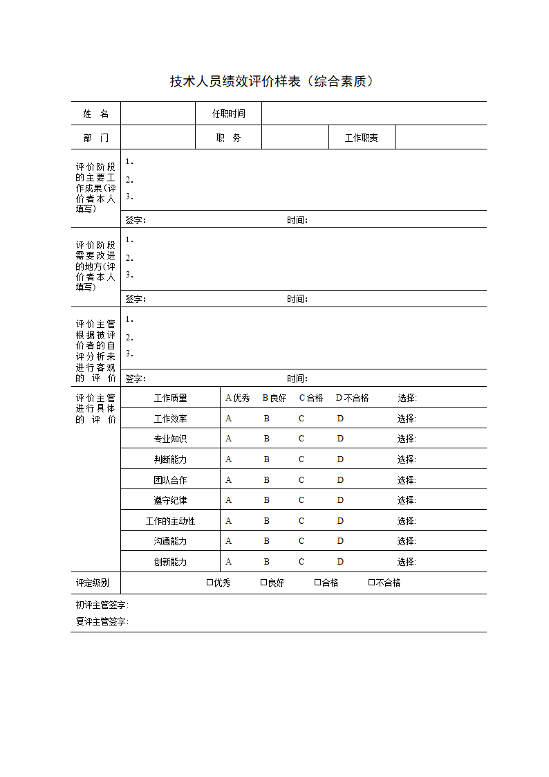 员工绩效评价表范本.docx第27页