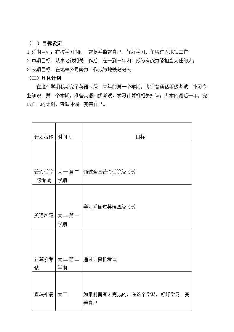 大学生职业生涯规划书.docx第10页