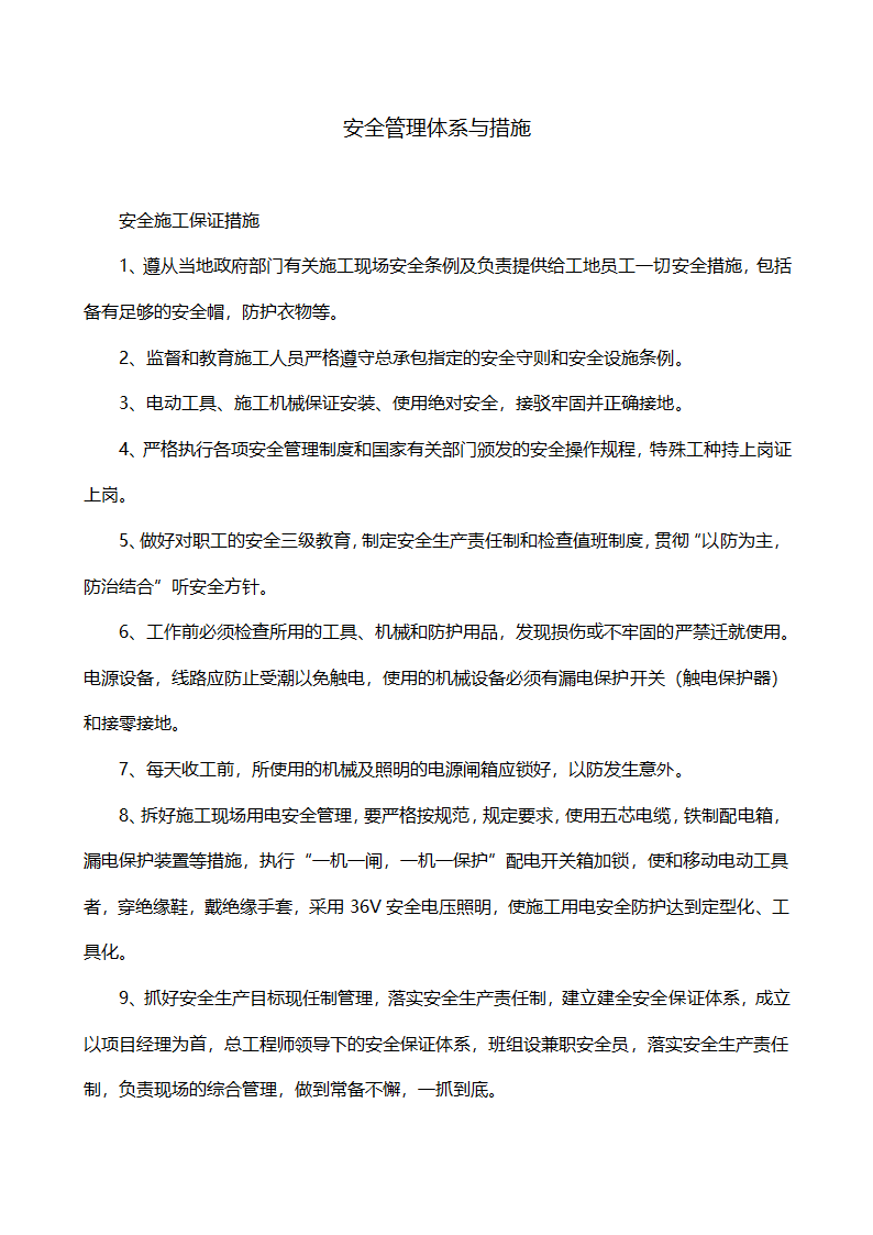 安全管理体系与措施.docx第1页