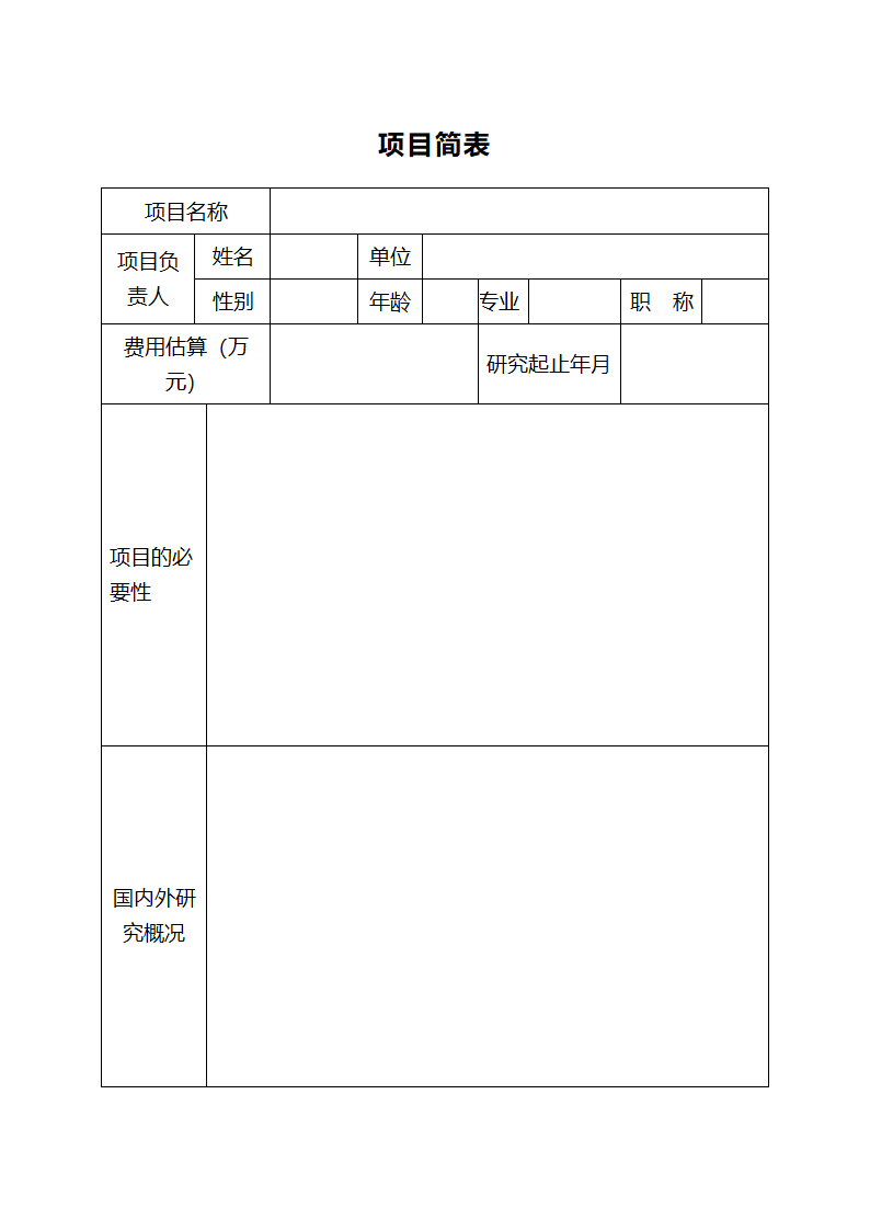 项目建议书模板.docx第2页