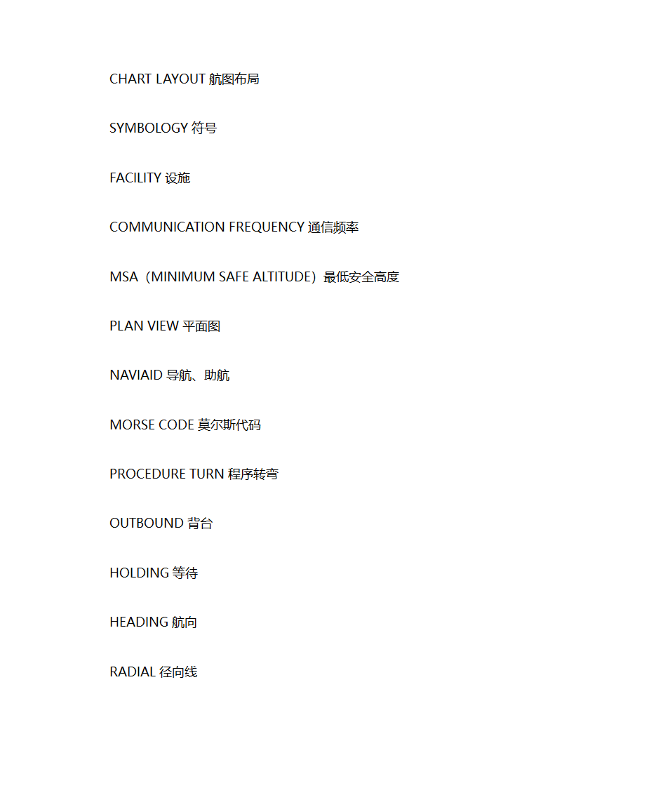 民航英语词汇第42页