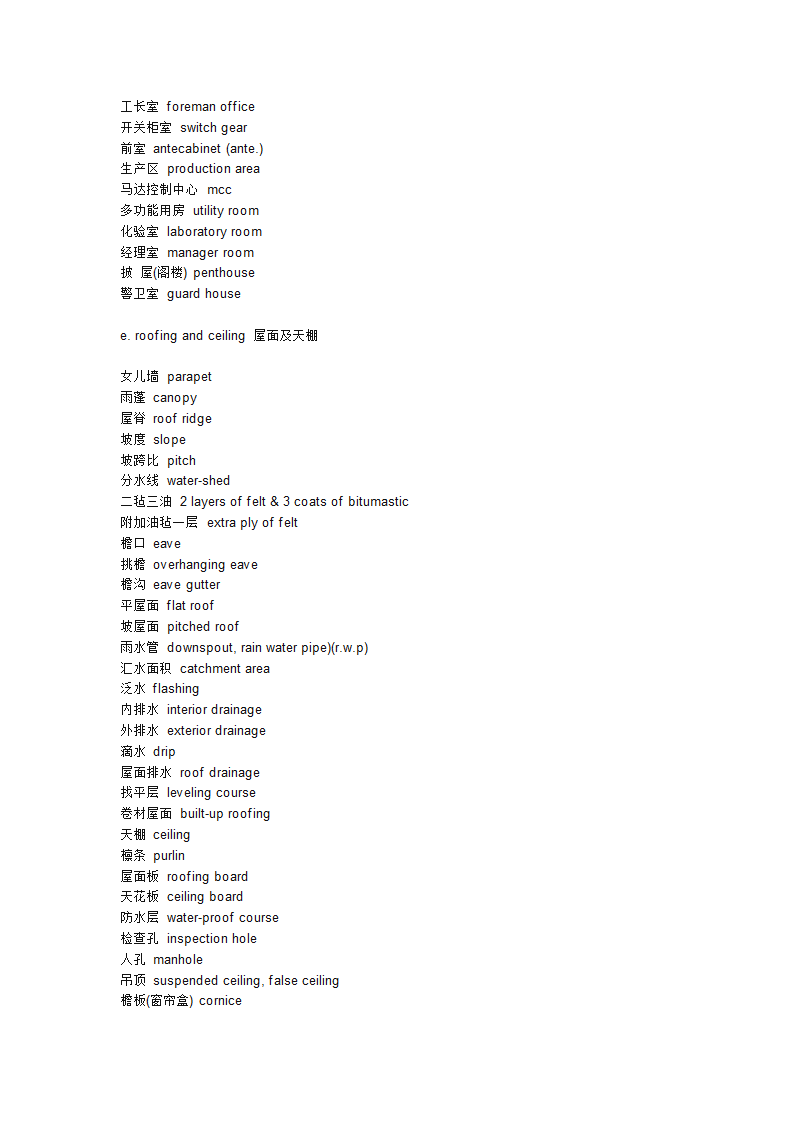 建筑学常见英语词汇第3页