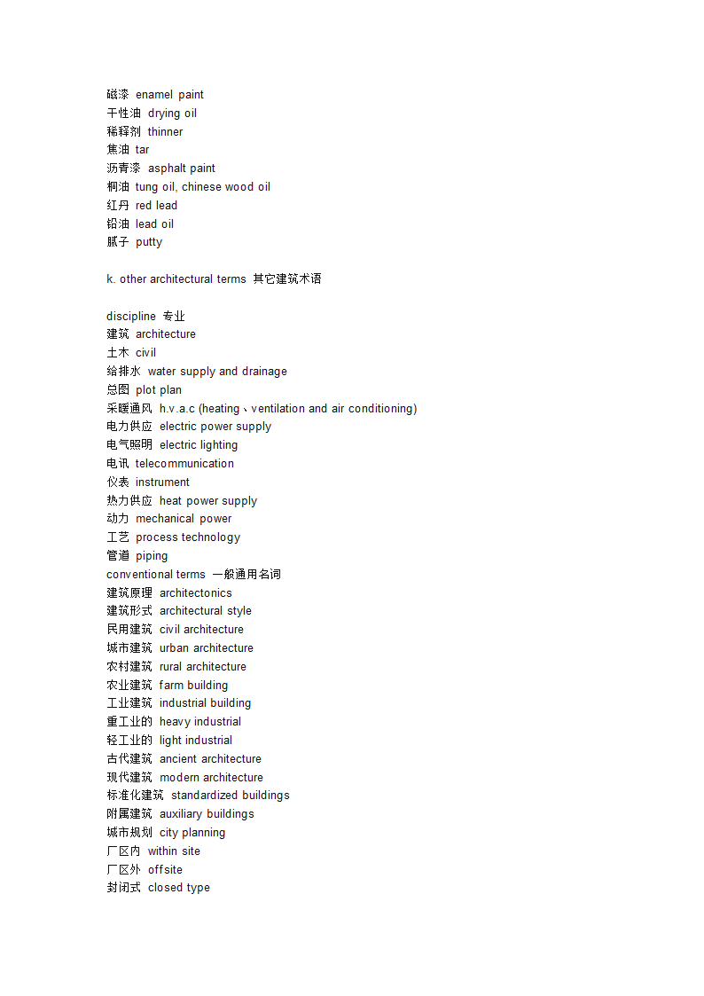 建筑学常见英语词汇第13页