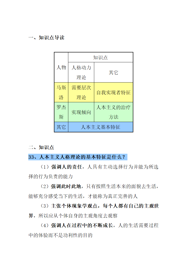 人格心理学知识点第31页