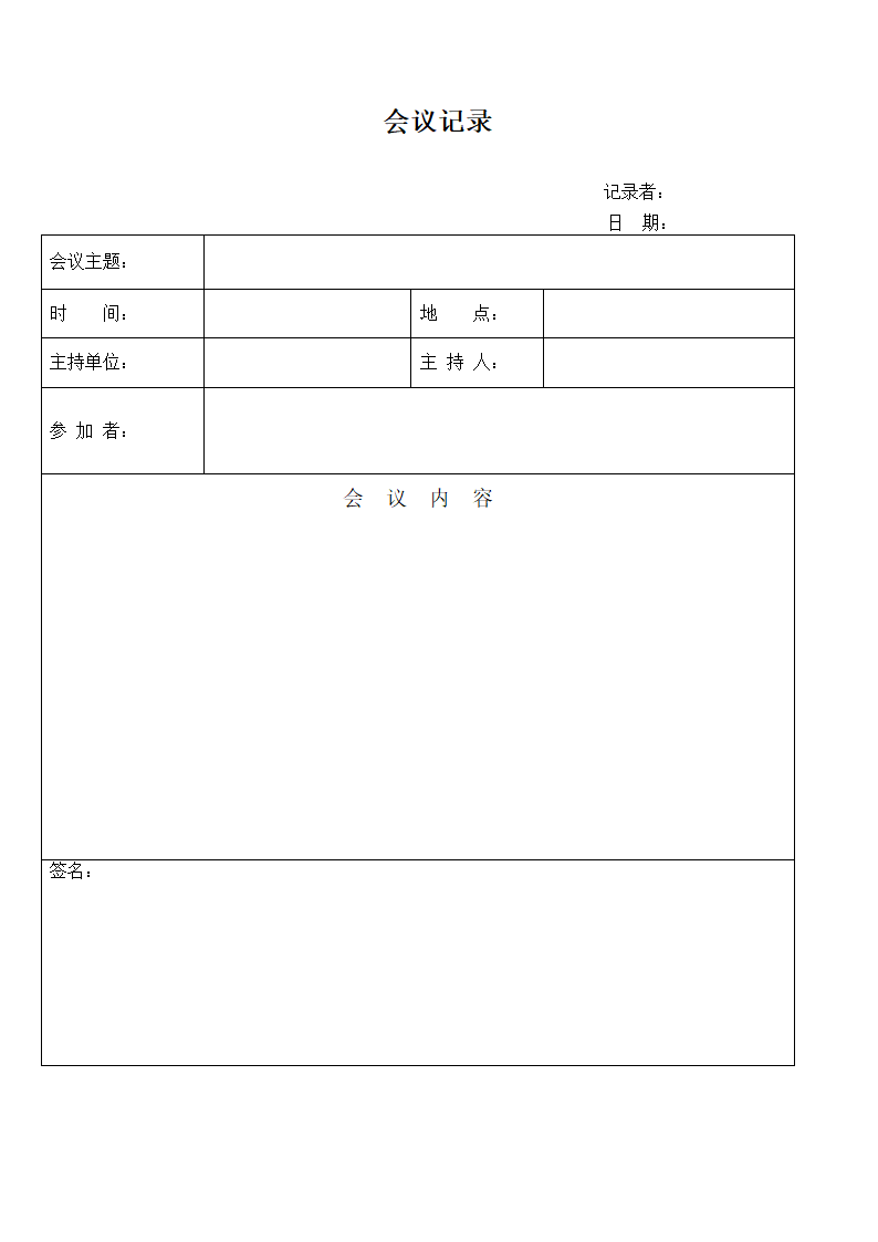 会议记录及会议通知(1)