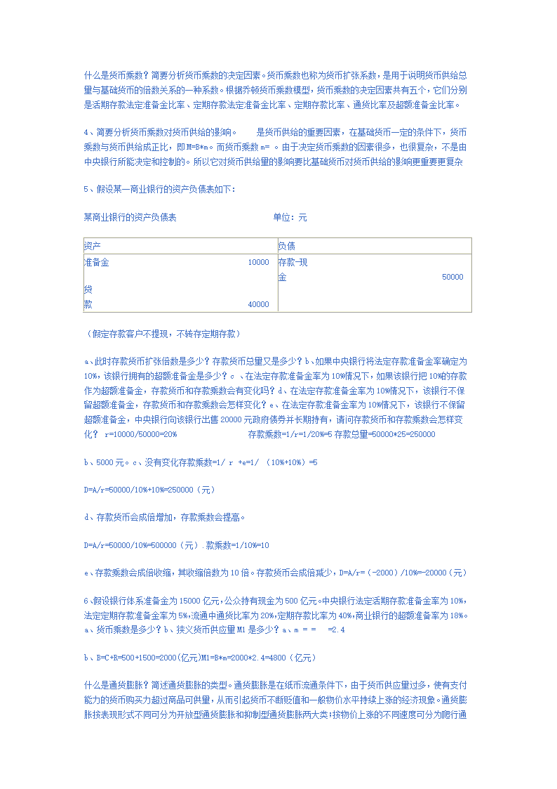 金融学习题第4页