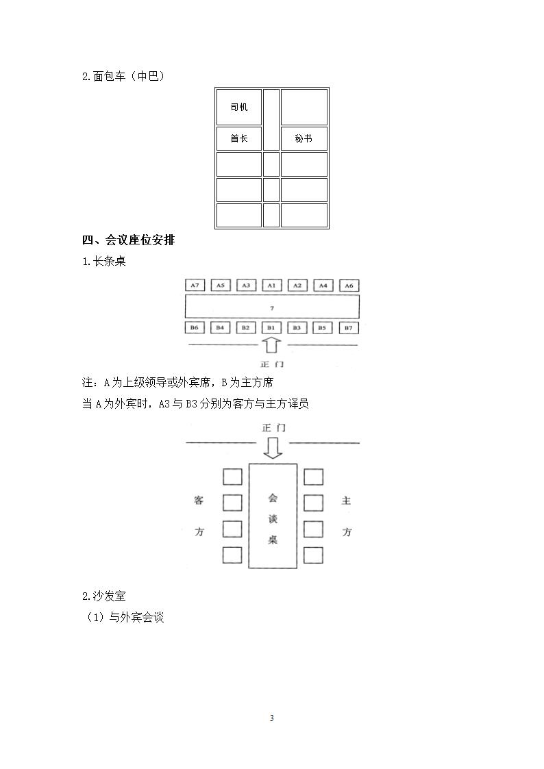 座位安排常识第3页