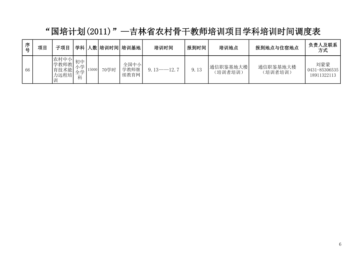 国培时间表第6页